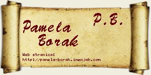 Pamela Borak vizit kartica